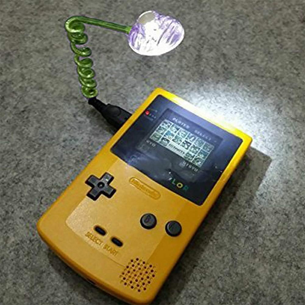 Fansoftiks Flexible LED Night Worm Light for Game Boy Color - No Batteries Needed, Console Lamp Accessories