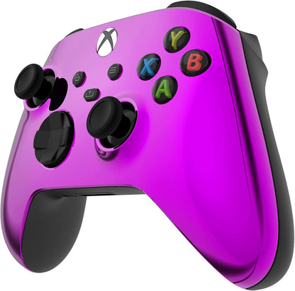 Custom Controllerzz Wireless Xbox Controller - Soft Touch Feel - X/S Purple Chrome