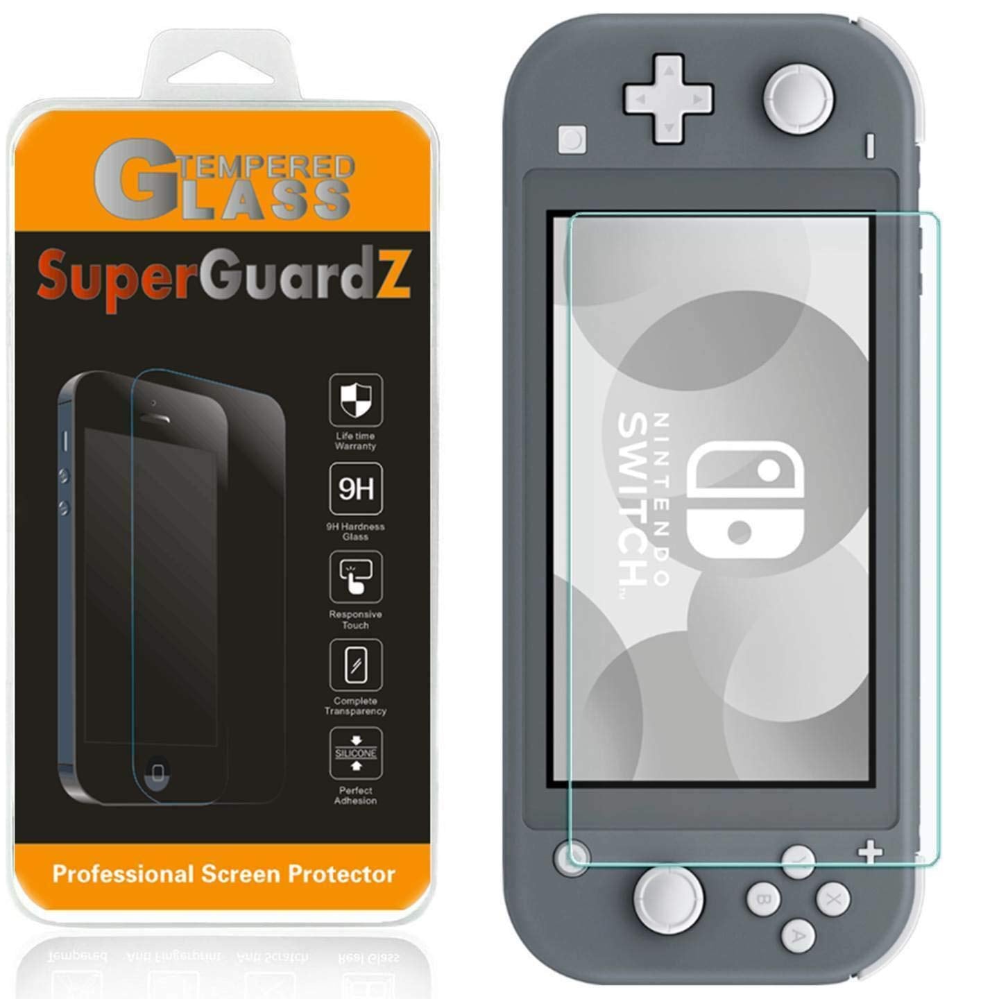 for Nintendo Switch Lite (2019) Screen Protector Tempered Glass Anti Blue Light [Eye Protection]  SuperGuardZ  Anti-Scratch [Lifetime Replacement]