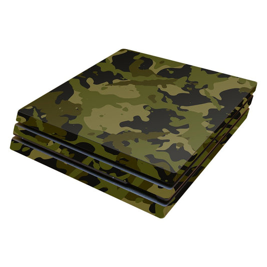 MightySkins Skin Compatible with Sony PS4 Pro Console - Green Camouflage | Protective, Durable, and Unique Vinyl Decal wrap Cove