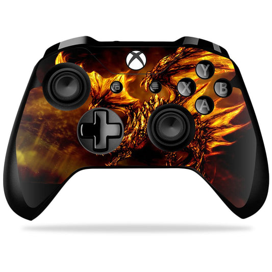 MIGHTY SKINS Xbox One X Controller Skin - Golden Dragon Vinyl Decal Wrap, 0.1 x 9 inches, Easy Apply/Remove, Durable Protection
