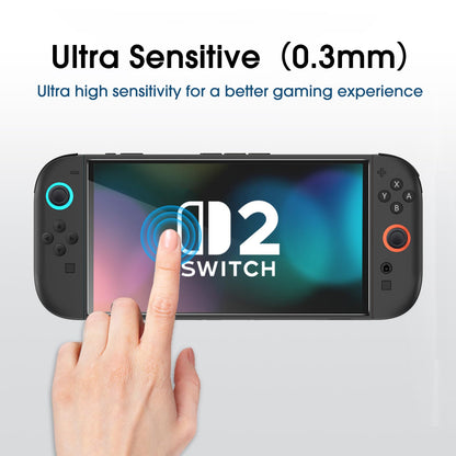 amFilm Screen Protector for Nintendo Switch 2 - 7.9" Tempered Glass, Clear, Anti-Scratch, Bubble Free, Touch Sensitive, 2-Pack