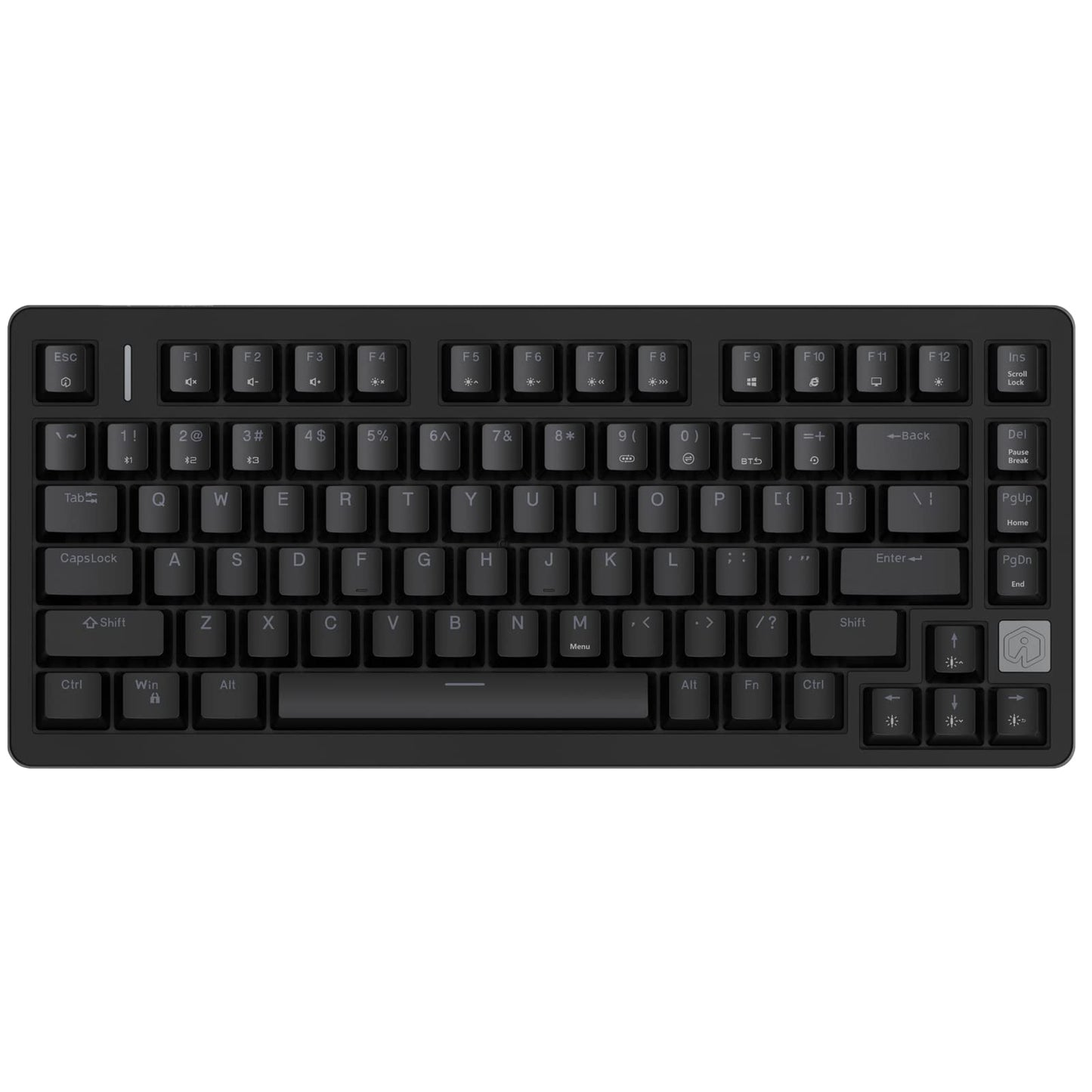 IROK FE75Pro Wireless RGB Mechanical Keyboard - 81 Keys, Hot Swappable, Customizable Backlit, USB-C/Bluetooth, Black