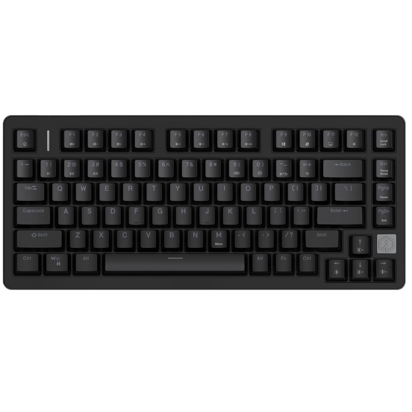 IROK FE75Pro Wireless RGB Mechanical Keyboard - 81 Keys, Hot Swappable, Customizable Backlit, USB-C/Bluetooth, Black