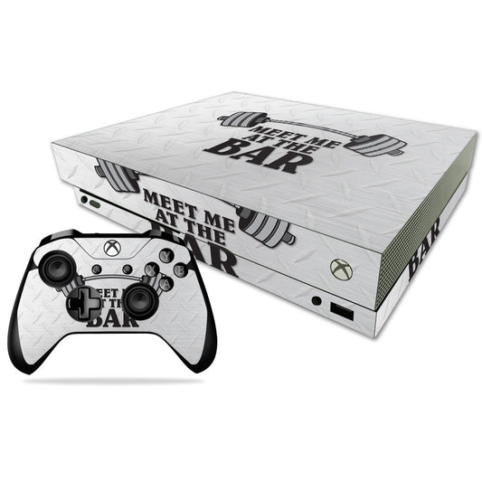 MIGHTY SKINS Xbox One X Skin - Durable Vinyl Decal Wrap, Meet Me At The Bar Design, Easy to Apply & Remove, Model MIXBONXCMB