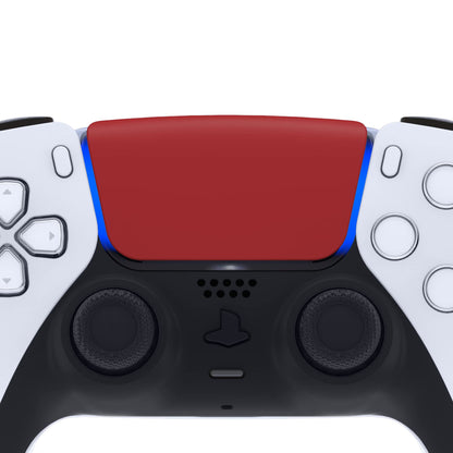 eXtremeRate Replacement Touchpad Cover for PS5 Controller - Passion Red, Model JPF4020, Soft Touch Repair Part