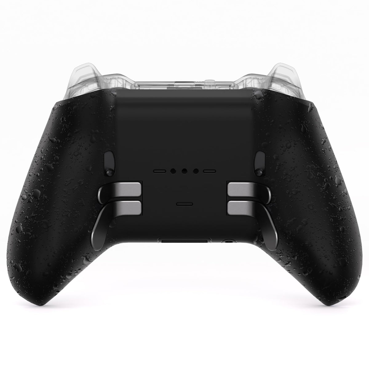 eXtremeRate Replacement Bottom Shell Case for Xbox fine design Series 2 Controller  Textured Black Non-Slip Back Housing Shell  3D Splashing Cover for Xbox fine design Series 2 Core Wireless Controller Model 1797