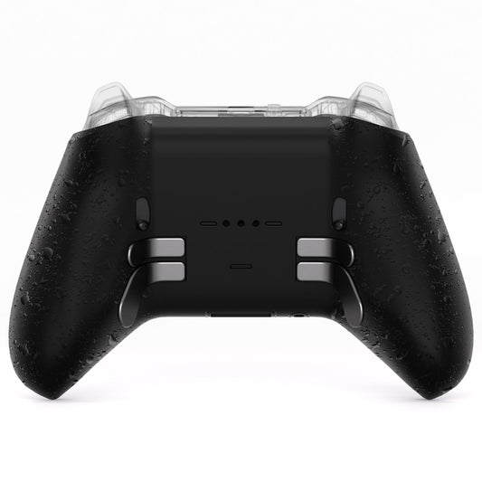 eXtremeRate Replacement Bottom Shell Case for Xbox fine design Series 2 Controller  Textured Black Non-Slip Back Housing Shell  3D Splashing Cover for Xbox fine design Series 2 Core Wireless Controller Model 1797
