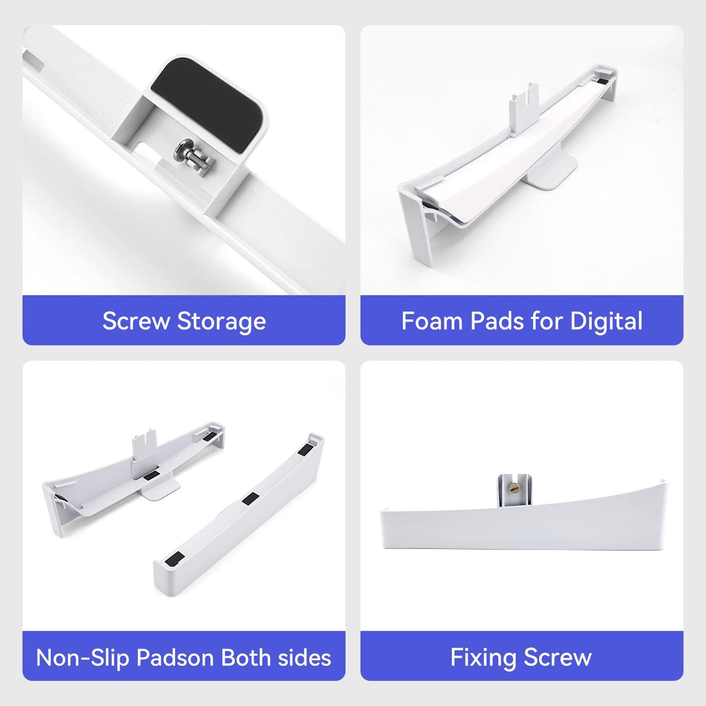 YIBEICO PS5 Horizontal Stand for Disc & Digital Edition Console, White, Model Y587659, Perfect for PS5 Accessories
