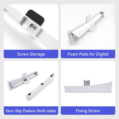 YIBEICO PS5 Horizontal Stand for Disc & Digital Edition Console, White, Model Y587659, Perfect for PS5 Accessories