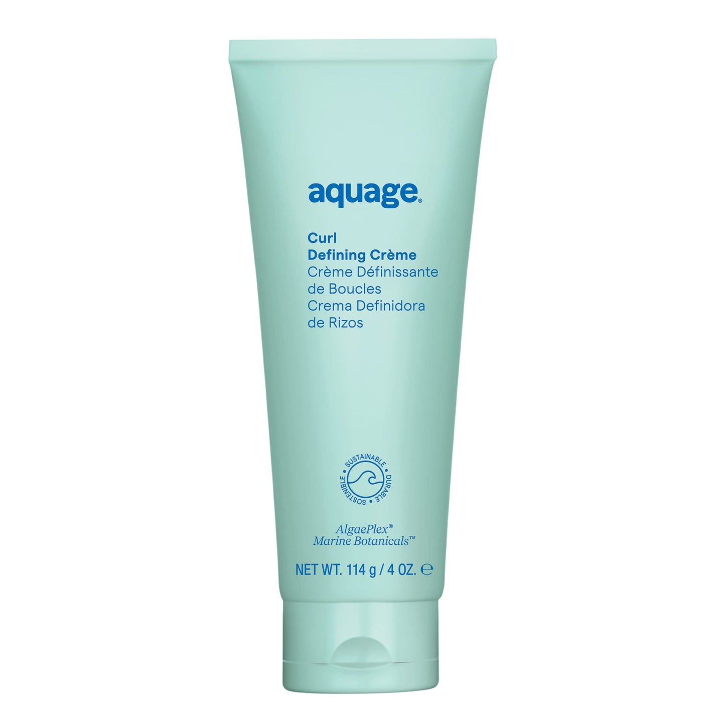 AQUAGE Curl Defining Creme - Moisturizes Curls, Medium Hold, 4 oz, Titanium Blue