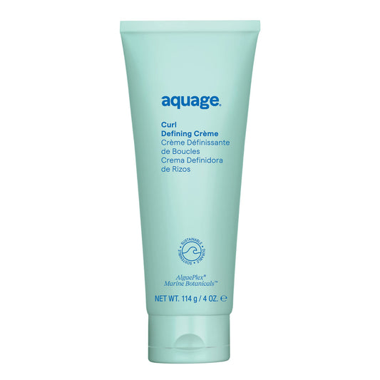 AQUAGE Curl Defining Creme - Moisturizes Curls, Medium Hold, 4 oz, Titanium Blue