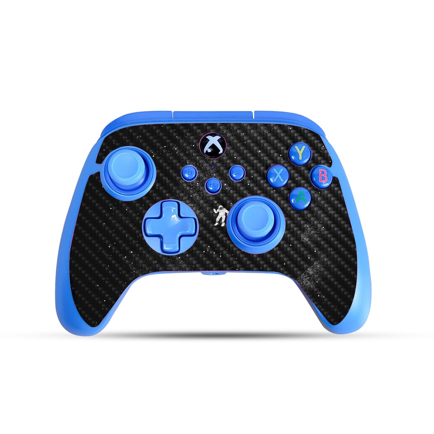 Carbon Fiber Gaming Skin Compatible with PowerA Xbox Series X|S Enhanced Wired Controller - Gravity - fine 3M Vinyl Protective Wrap Decal Cover - Easy to Apply | Crafted in The USA by MightySkins