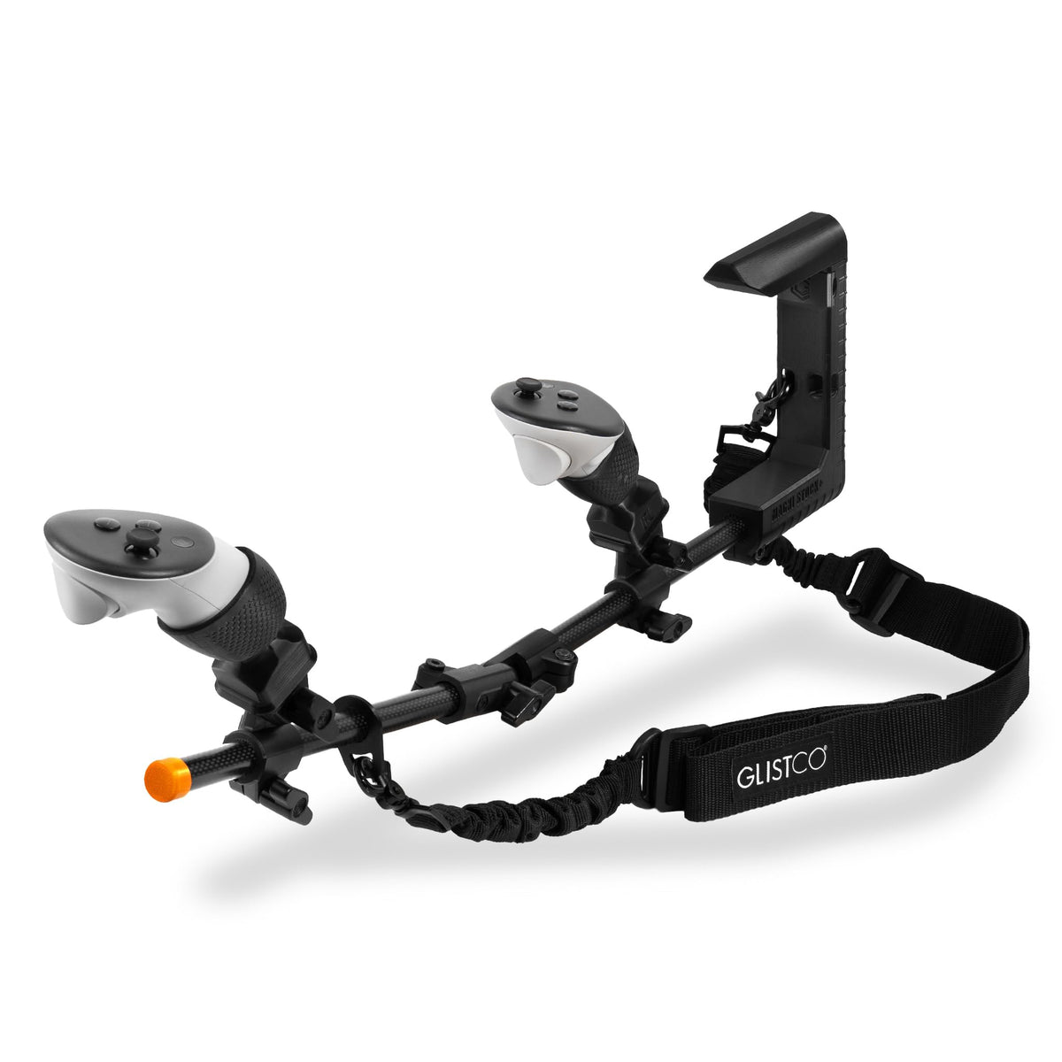 Glistco Magni Stock+ VR Stock Adapter for Meta Quest 3  3S & Pro | Carbon Fiber  Magnetic Quick-Release Controller Mount