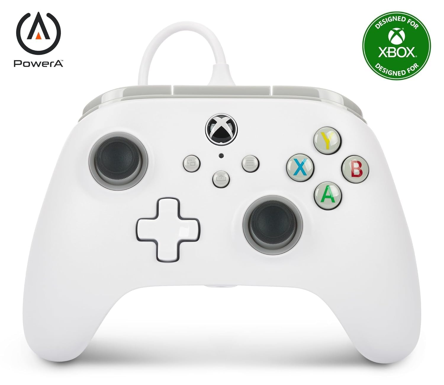 PowerA Wired Controller for Xbox Series X|S - White  gamepad  video game / gaming controller  works with Xbox One