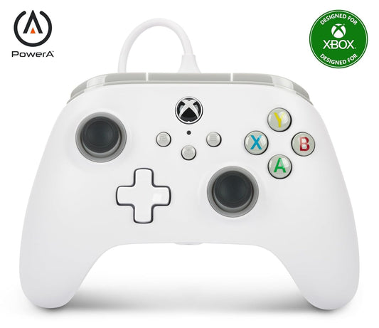 PowerA Wired Controller for Xbox Series X|S - White  gamepad  video game / gaming controller  works with Xbox One
