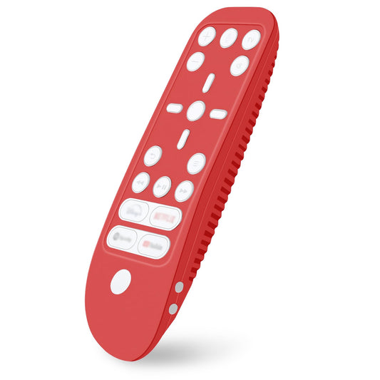 GEEKRIA Remote Control Cover for Sony PS5 - Silicone Skin Sleeve, Shock-Absorbent, Washable, Full Body Protection, Red