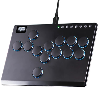 Sehawei Haute42 All Metal Arcade Stick - 13 Keys Controller with RGB & Turbo Functions for PC/PS3/PS4/Switch, M13 Black