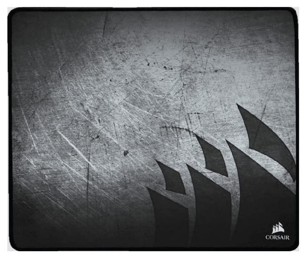 Corsair MM300 Gaming Mouse Pad - Anti-Fray Cloth, Medium 11.8 x 11.8, Black/Gray, Optimized for High-Performance Sensors