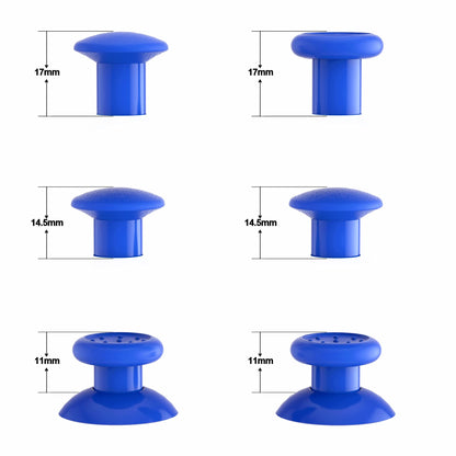 eXtremeRate ThumbsGear Ergonomic Thumbstick for PS5/PS4 Controller - 3 Height Adjustable Joystick Grips - Blue, Model P4J1113-2