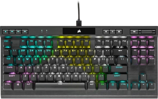 Corsair K70 RGB TKL - Champion Series Tenkeyless Mechanical Gaming Keyboard - Cherry MX Speed Keyswitches - Durable Aluminum Fra