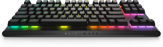 Dell Alienware AW420K Tenkeyless Gaming Keyboard - CHERRY MX Red, AlienFX RGB, Adjustable Height, 14.77 x 36.73 x 5.57 cm