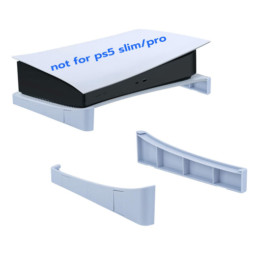 Mcbazel Horizontal Stand for Standard PS5 - Stable Base Stand for PlayStation 5 Disc and Digital Editions (Grey/White) - Secure Fit  Easy Installation (Not Compatible with PS5 Slim/Pro)