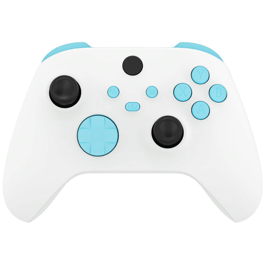 eXtremeRate Replacement Buttons for Xbox Series X & S Controller, Heaven Blue Custom Accessories Repair Kit Bumpers Trigers Dpad