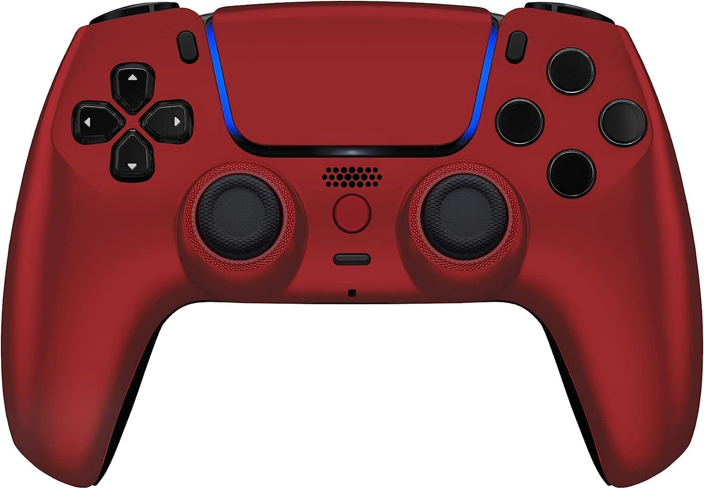 Custom Controllerzz Wireless Controller Compatible with PS5 - Multiple Designs Available (Red)
