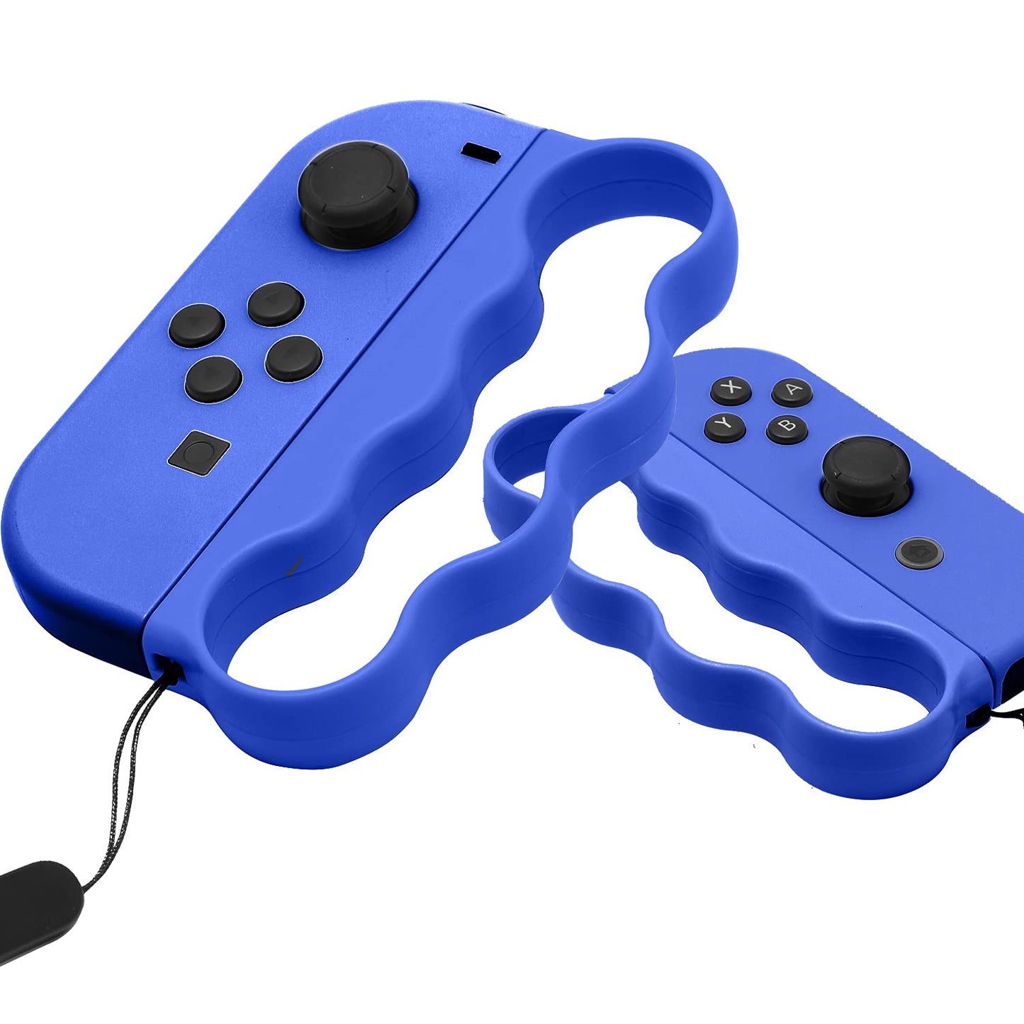 ECHZOVE Fitness Boxing Grips for Nintendo Switch - Ergonomic Joy-Con Handles - Lightweight & Secure - Blue