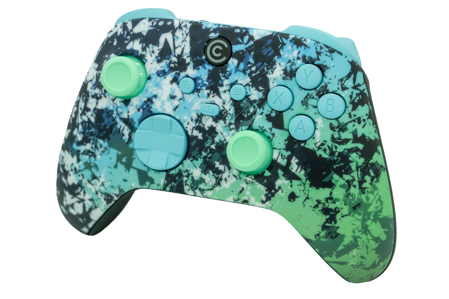 Custom Controllerzz Wireless Controller for Xbox & PC - Polar Pixel & Baby Blue Inserts