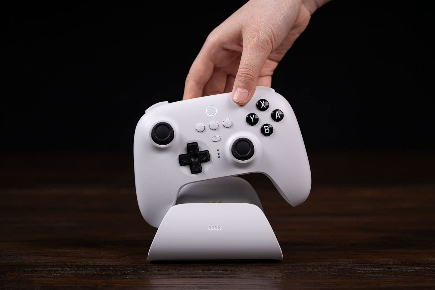 8Bitdo Ultimate Bluetooth Controller - Wireless Pro Controller with Hall Effect Joystick, Compatible with Switch, Windows, Steam Deck, White