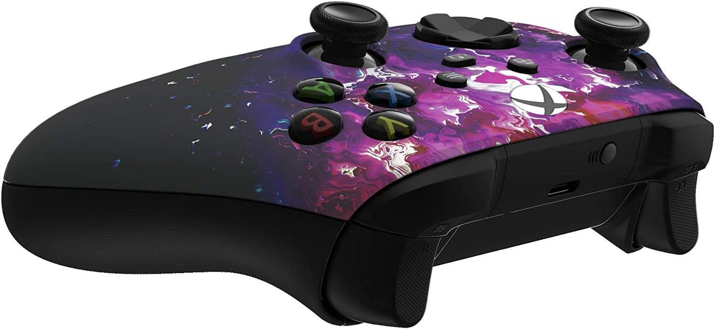 Custom Controllerzz Wireless Controller for Xbox Series X/S & One - Soft Touch Feel, X/S Purple Magma