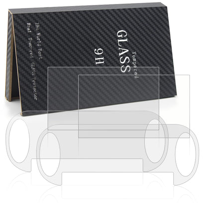 AFUNTA Tempered Glass Screen Protectors & Back Covers for PS Vita 1000, 2 Pack, HD Clear PET Film, Model AF-psv1000_covers*4