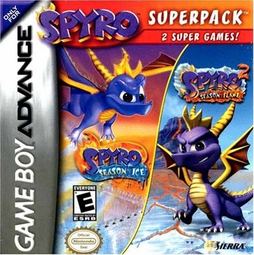 Spyro SuperPack: Spyro Season of Ice & Spyro 2 Season of Flame (Game Boy Advance) (refurbished)