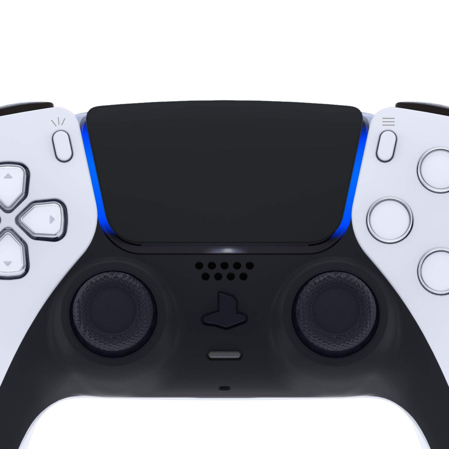 eXtremeRate Replacement Touchpad Cover for PS5 Controller - Soft Touch Black, Compatible with BDM-010/020/030/040/050 Models, JPF4009