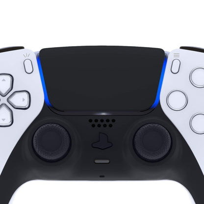 eXtremeRate Replacement Touchpad Cover for PS5 Controller - Soft Touch Black, Compatible with BDM-010/020/030/040/050 Models, JPF4009