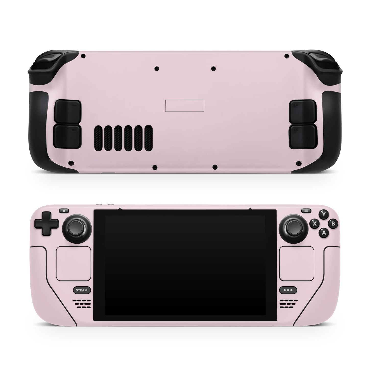 TACKY DESIGN Solid Color Skin Compatible with Steam Deck Skin LCD and Compatible with Steam Deck OLED Skin  Premium 3M Vinyl Decal  Full Wrap Cover  Compatible with Steam Deck Sticker (Baby Pink)