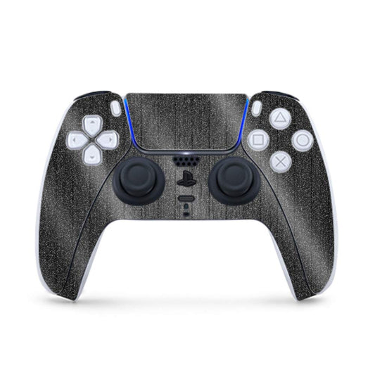 MightySkins Glossy Glitter Gaming Skin for PS5 / PlayStation 5 Controller - Black Wood | Durable High-Gloss Glitter Finish | Easy to Apply and Change Style | Made in The USA