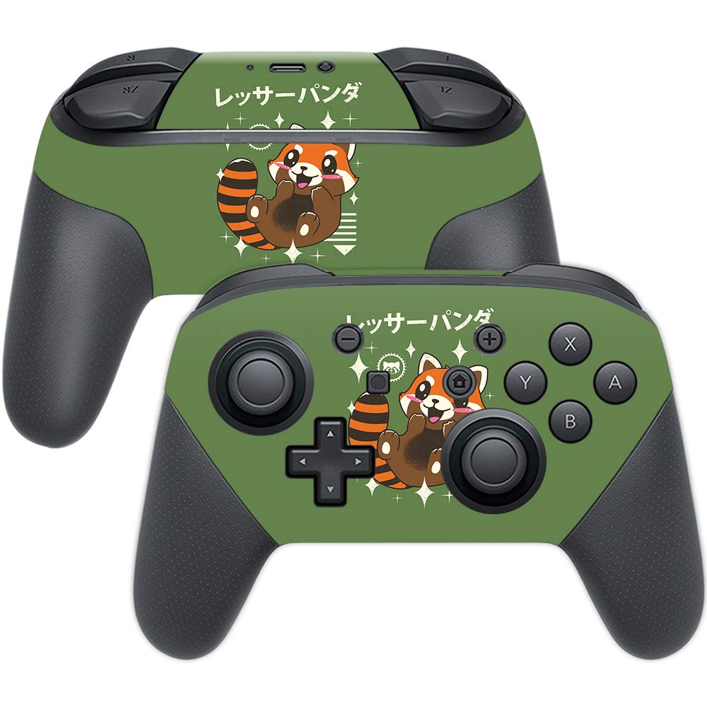 MIGHTY SKINS Nintendo Switch Pro Controller Skin - Red Panda Kawaii, Durable Vinyl Wrap, Easy Apply/Remove, Made in USA
