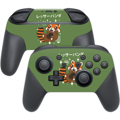 MIGHTY SKINS Nintendo Switch Pro Controller Skin - Red Panda Kawaii, Durable Vinyl Wrap, Easy Apply/Remove, Made in USA