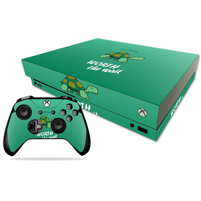 MIGHTY SKINS Xbox One X Skin - Late Turtle Vinyl Decal Wrap, Easy to Apply & Remove, Durable Protection, Model MIXBONXCMB-Late Turtle