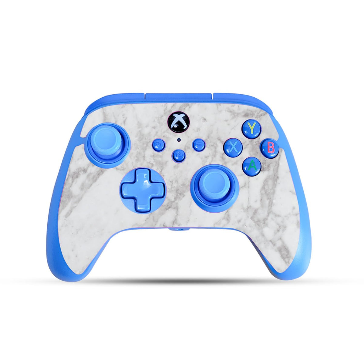 Gaming Skin Compatible with PowerA Xbox Series X|S Enhanced Wired Controller - Frost Marble - fine 3M Vinyl Protective Wrap Decal Cover - Easy to Apply | Crafted in The USA by MightySkins