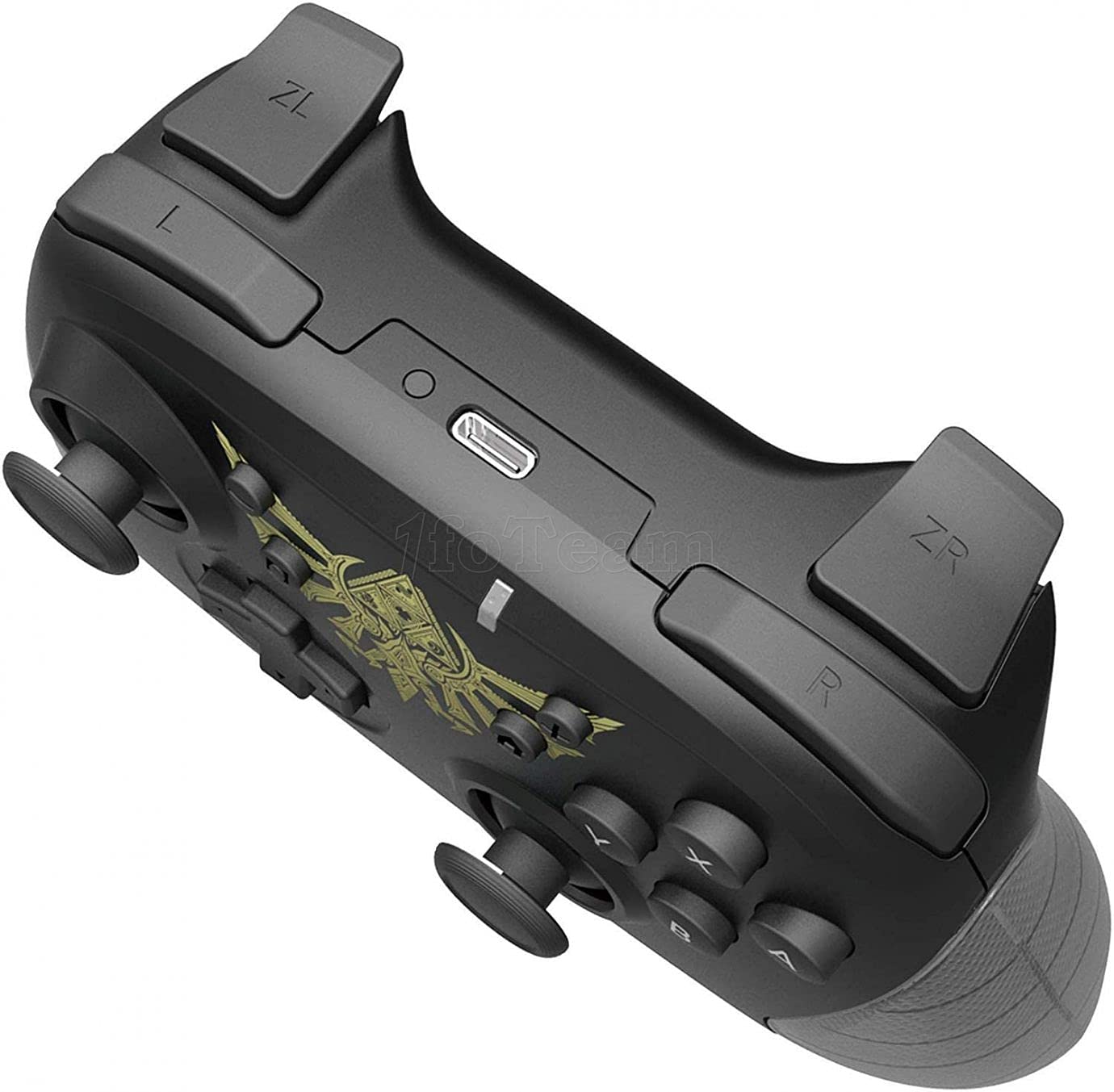 HORI Nintendo Switch USB-C Wireless HORIPAD (Zelda) - Black, Model NSW-234U, Officially Licensed by Nintendo