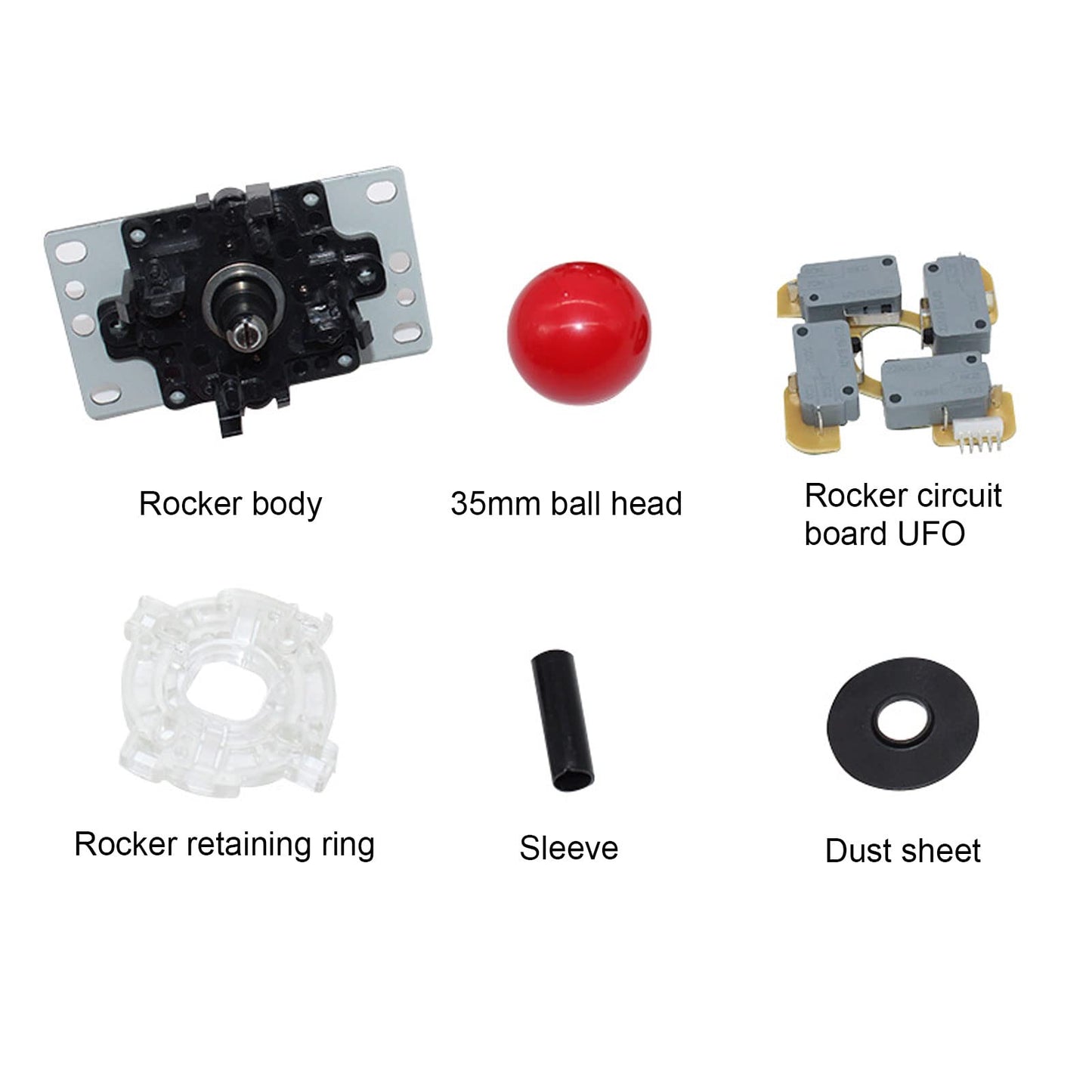 SPYMINNPOO Joystick Gamepad Replacement Parts - Circuit Board with Ball, Red, Model SPYMINNPOO69gadwo8eu-13