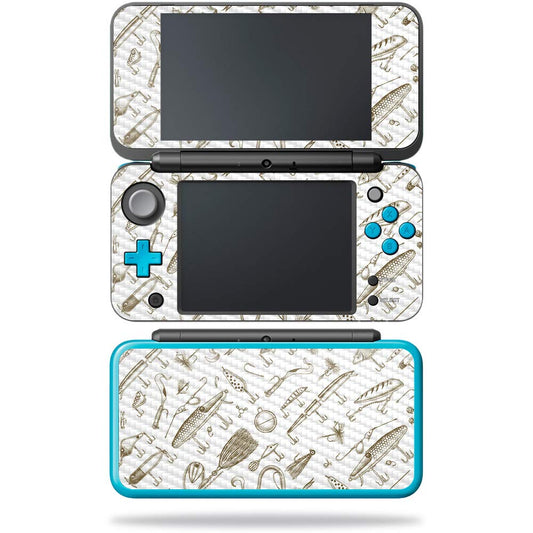 MightySkins Carbon Fiber Skin for Nintendo New 2DS XL - Retro Lures | Protective  Durable Textured Carbon Fiber Finish | Easy to Apply  Remove  and Change Styles | Made in The USA