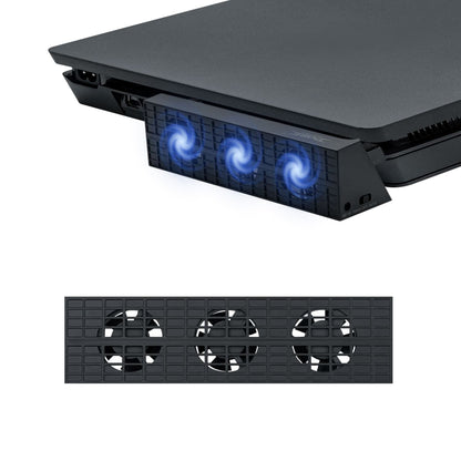 Mcbazel 3-Fan Cooling Fan Cooler for PS4 Slim - Auto Temperature Control, Model MT-ps4-s10004, Not for PS4/PS4 Pro