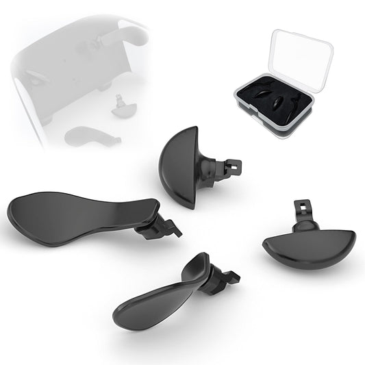 Metal Back Paddles for PS5 Edge Controller  4PCS Back Buttons for PS5 Dual Sense Edge Game Controller  Paddles Trigger Buttons Replacement Accessories(Black)