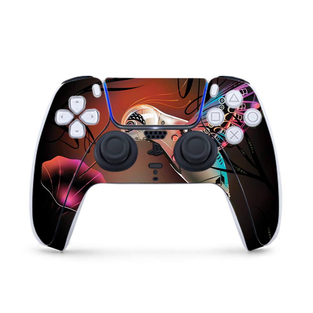 MightySkins Gaming Skin for PS5 / Playstation 5 Controller - Cyborg Nature | Protective Viny wrap | Easy to Apply and Change Style | Made in The USA