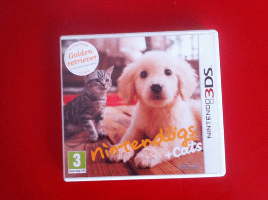 Nintendo Nintendogs + Cats Game - Golden Retriever & New Friends, CTR-P-ADAE